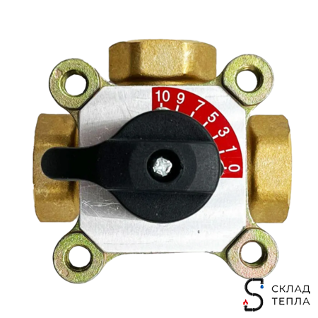 Клапан смесительный трехходовой TIM - 2". Вид 4.