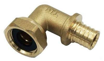 Переход на накидную гайку угловой TIM - 20 x 1/2' (для труб из сшитого полиэтилена)