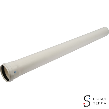 STOUT Элемент дымохода конденсац. труба 1000 мм DN80 м/п PP-FE. Вид 1.