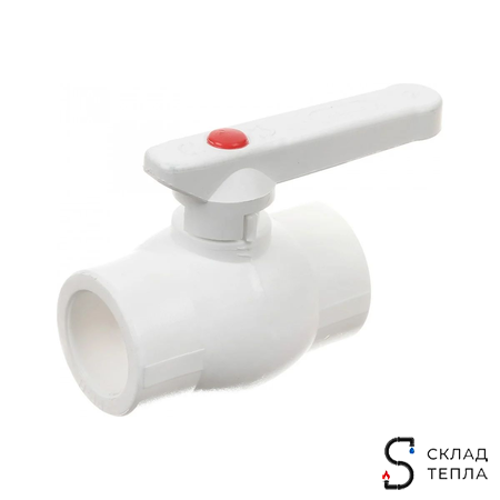 Кран шаровой VALFEX  - 20 (Пайка/Пайка, для полипропиленовых труб, ручка-рычаг, 5шт). Вид 7.