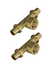 Тройник комбинированный с внутренней резьбой TIM - 20 x 3/4' (комплект - 2шт)