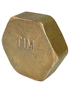 Заглушка латунная с внутренней резьбой TIM - 3/4' (5шт.)