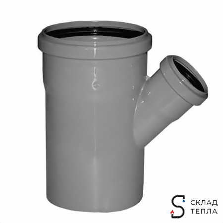 Тройник 67° для внутренней канализации СИНИКОН - 50. Вид 1.