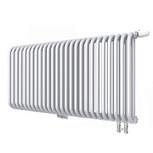 Радиатор 2 трубчатый Rommer Ventil 500 - 27 секций (нижнее подключение, цвет белый RAL9016)