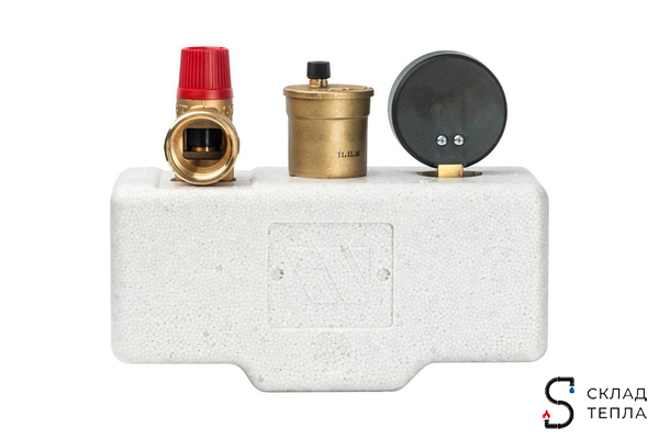 Группа безопасности котла WATTS KSG 30/20M-ISO -1" (в изоляции, до 100кВт, 3 бар). Вид 3.