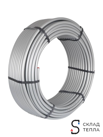 Труба из сшитого полиэтилена STOUT Stabil - 16.2x2.6 (PE-Xa/Al/PE-RT, серая, 30м). Вид 2.