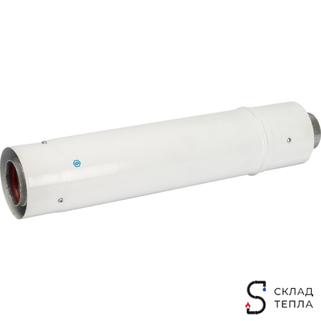 Труба телескопическая для коаксиального дымохода STOUT D60/100 мм, длина 470-750 мм. Вид 2.