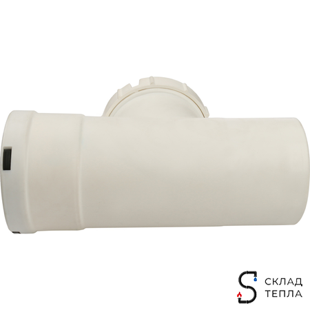 STOUT Элемент дымохода конденсац. визуальн инспекция T образн DN80 п/м PP-FE. Вид 3.