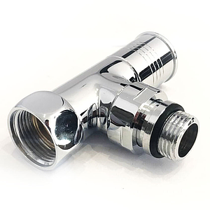 Вентиль угловой TIM 3/4' х 1/2' (НГ/НР) для полотенцесушителя (пара)