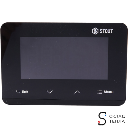 STOUT Проводной комнатный двухпозиционный регулятор ST-293v3, черный. Вид 1.