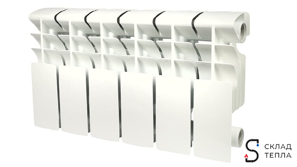 Радиатор биметаллический ROMMER PLUS 200 - 5 секций. Вид 1.