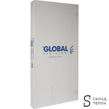 Радиатор алюминиевый GLOBAL ISEO 500 - 16 секций. Вид 12.