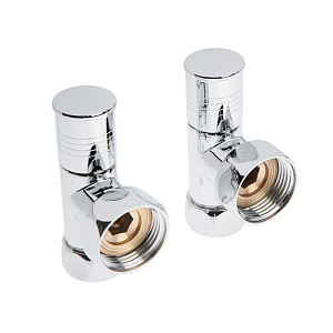 Вентиль угловой TIM 1' х 1/2' (НГ/НГ) для полотенцесушителя (пара)