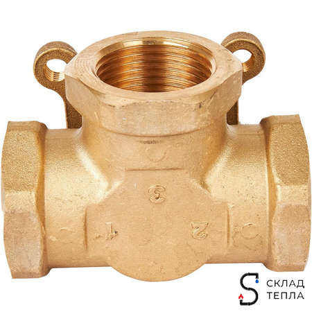 Клапан смесительный трехходовой STOUT - 1". Вид 6.