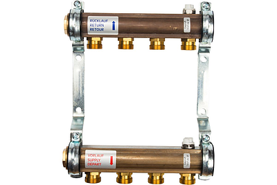 Коллекторная группа WATTS HKV/A - 1'ВР/ВР на 4 контура 3/4'EK (латунь)
