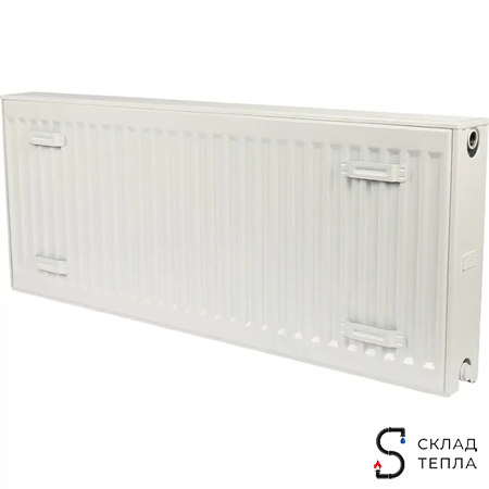 Радиатор стальной KERMI FKO 22 - высота 400 мм, длина 800 мм с боковым подключением. Вид 3.