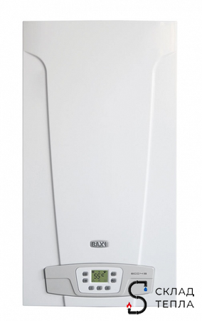 Котел газовый настенный BAXI ECO-4s 10F (10 кВт, двухконтурный, камера сгорания закрытая). Вид 2.
