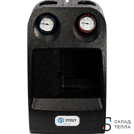 Насосная группа STOUT - 1" (с 3-х ходовым приводным смесителем, без насоса, 29 kW DT10°C). Вид 5.