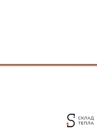 Труба медная неотожженная JINTIAN 15х1мм штанга 1м. Вид 4.