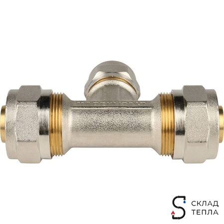 Тройник переходной STOUT - 26 x 20 x 26 (винтовой, для металлопластиковых труб). Вид 2.