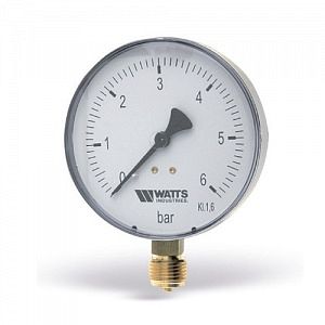 Манометр радиальный WATTS F+R250 (MRS) - 1/2' (D-100 мм, шкала 0-16 бар)