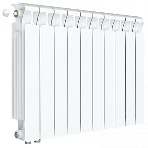 Радиатор биметаллический Rifar Monolit Ventil 500 - 11 секций (подключение нижнее слева) Радиатор биметаллический Rifar Monolit Ventil 500 - 11 секций (подключение нижнее слева)