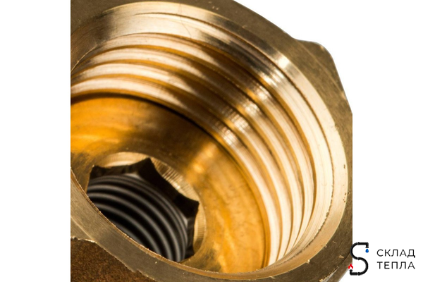 Клапан подпиточный WATTS ALIMAT ALD - 1/2" (ВР/Штуцер, PN10, колпачек пластиковый). Вид 6.