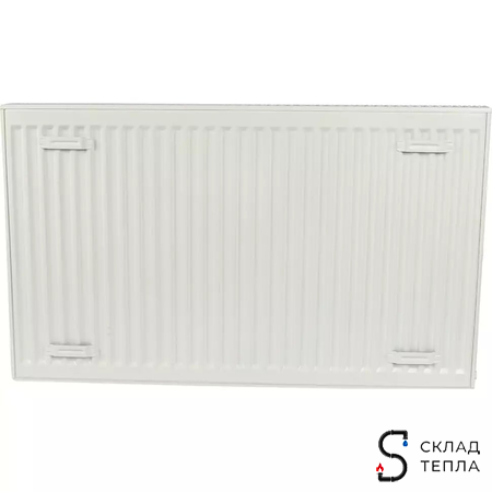 Радиатор стальной KERMI FKO 12 - высота 600 мм, длина 1400 мм с боковым подключением. Вид 4.