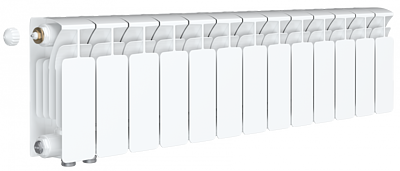 Радиатор биметаллический Rifar Base Ventil 200 - 13 секций (подключение нижнее слева)