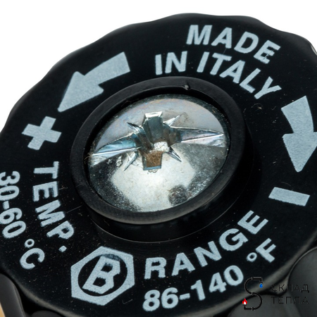 Насосно-смесительный узел STOUT - 1" (с термостатическим клапаном 30-60°C, без насоса, латунный)*. Вид 12.