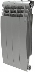Радиатор биметаллический Royal Thermo BiLiner 350 Silver Satin (Серый)  - 4 секций Радиатор биметаллический Royal Thermo BiLiner 350 Silver Satin (Серый)  - 4 секций