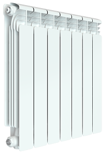 Радиатор алюминиевый Rifar Alum Ventil 500 - 7 секций (подключение нижнее справа)