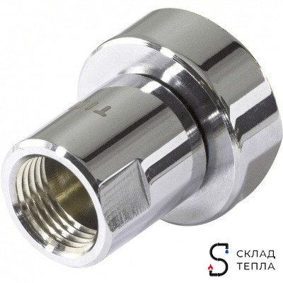 Соединение прямое TIM 1" х 1/2" (НГ/ВР) для полотенцесушителя (пара). Вид 1.