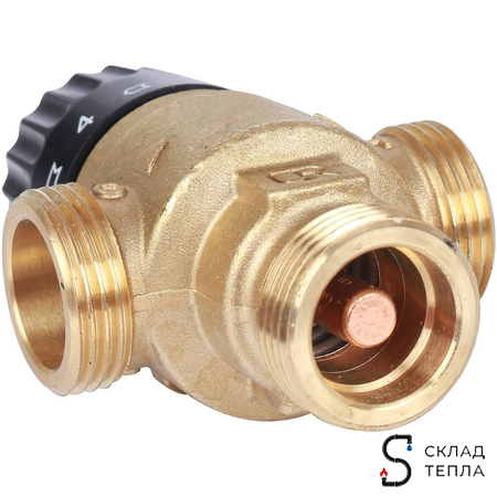 Термостатический смесительный клапан STOUT 3/4" (30°-65°C, KVs 2,3 м³, центральное смешиванивание. Вид 7.
