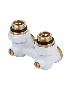 Узел нижнего подключения угловой TIM 3/4' х 1/2' белый