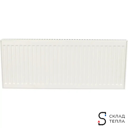 Радиатор стальной KERMI FKO 22 - высота 400 мм, длина 800 мм с боковым подключением. Вид 2.