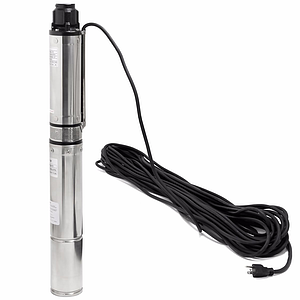 Насос центробежный TIM AM-QJD3/224-0,75 (0,75 кВт, Qmax 51,7 л/мин, Hmax 104м, кабель 40м)