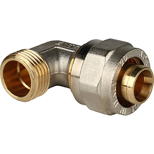 Переход на наружную резьбу угловой STOUT - 20 x 1/2' (винтовой, для металлопластиковых труб)