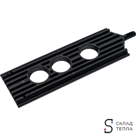 STOUT Элемент дымохода конденсац.угол 87° DN80 м/п PP-FE с кронштейном. Вид 8.