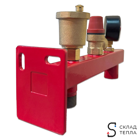 Группа безопасности котла с креплением Aquasfera - 3/4" (до 50 кВт, 6 бар). Вид 4.