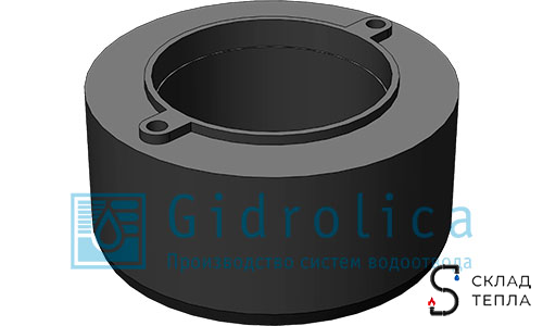 Переходник для лотка водоотводного Gidrolica Light. Вид 1.