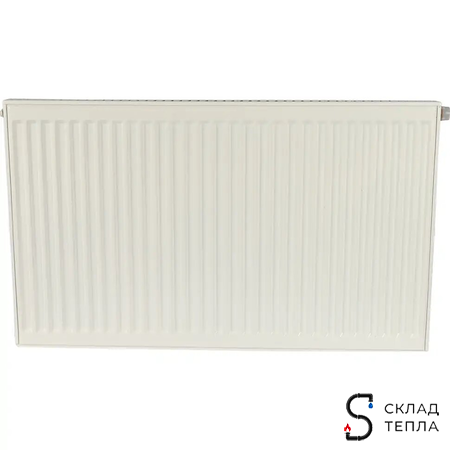 Радиатор стальной KERMI FTV 11 - высота 600 мм, длина 2300 мм с нижним подключением. Вид 2.