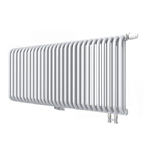 Радиатор 2 трубчатый Rommer Ventil 500 - 29 секций (нижнее подключение, цвет белый RAL9016)