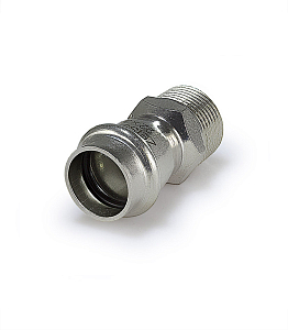 Переход на наружную резьбу Zeissler 22 х 1/2' из нержавеющей стали