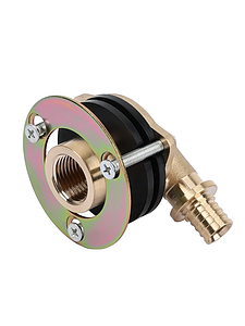 Водорозетка для гипсокартоных плит TIM - 16 x 1/2' (для труб из сшитого полиэтилена, 1шт)