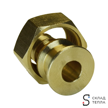 Переход на накидную гайку РОС - 16 x 3/4" с прокладкой (аналог Uponor и Usystems). Вид 6.