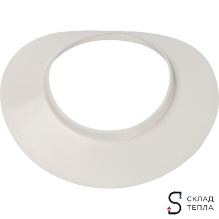 Проход через стену для коаксиального дымохода STOUT D60/100 мм, длина 830 мм (оголовок из пластика). Вид 8.