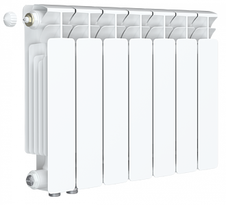 Радиатор биметаллический Rifar Base Ventil 350 - 7 секций (подключение нижнее слева)