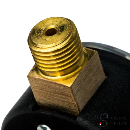 Манометр радиальный STOUT - 1/4" (D50 мм, шкала 0-4 бар, с указателем предела). Вид 5.