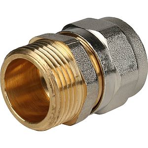 Переход на наружную резьбу STOUT - 20 x 3/4' (винтовой, для металлопластиковых труб)